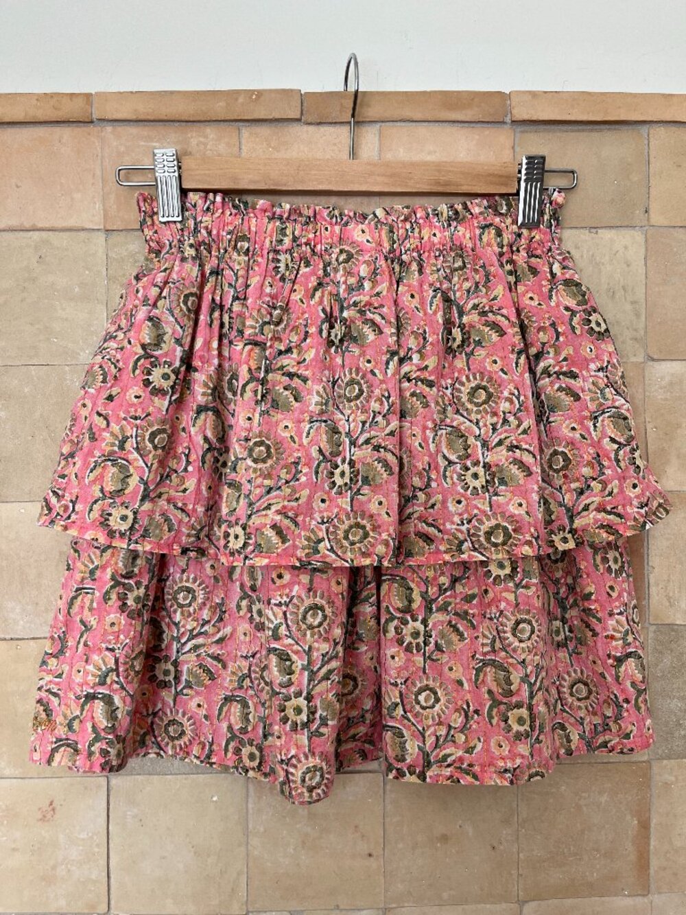 BONTON Blockprint Skirt